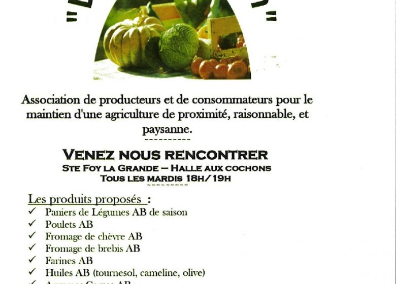 Le Panier Foyen (Association pour le Maintien d&rsquo;une Agriculture Paysanne – A.M.A.P.)