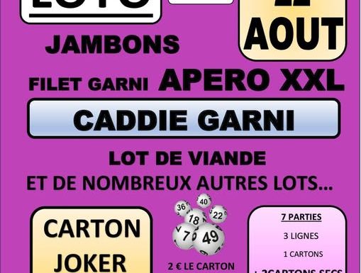 Loto par la Société de chasse de Caplong